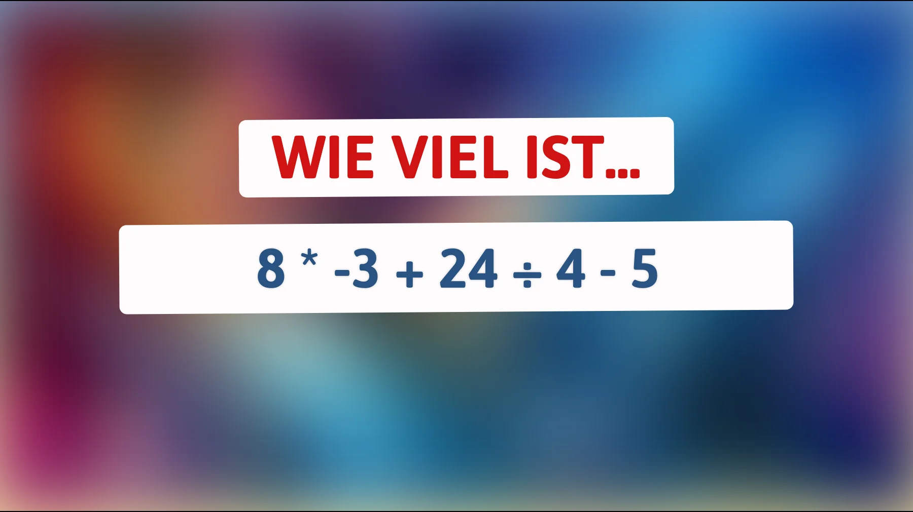 Dieses einfache Mathe-Rätsel scheitert für die meisten – schaffst du es ohne Fehler?"