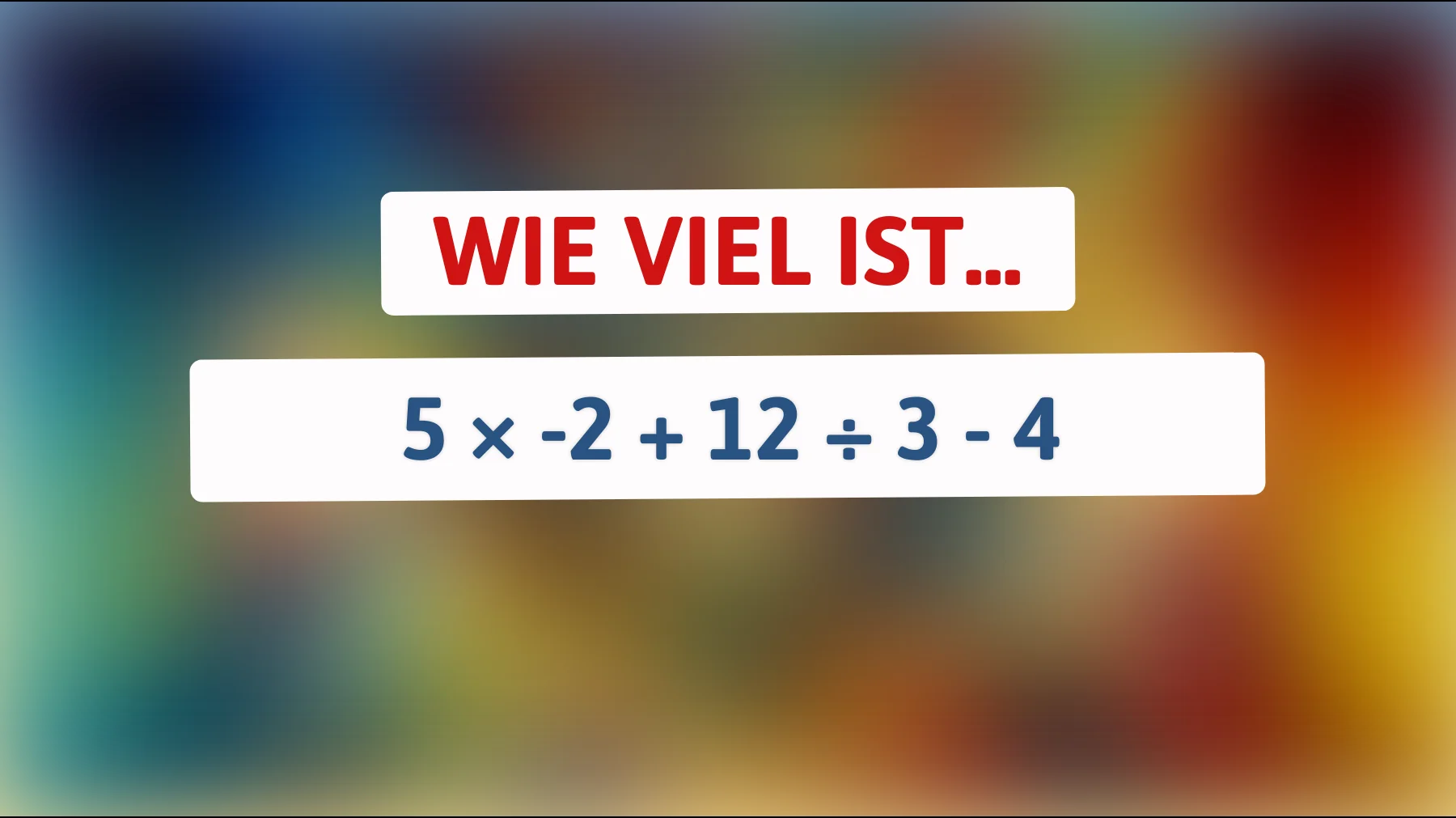 Dieses simple Rechenrätsel bringt selbst schlaue Köpfe ins Straucheln – schaffst du die richtige Lösung?"