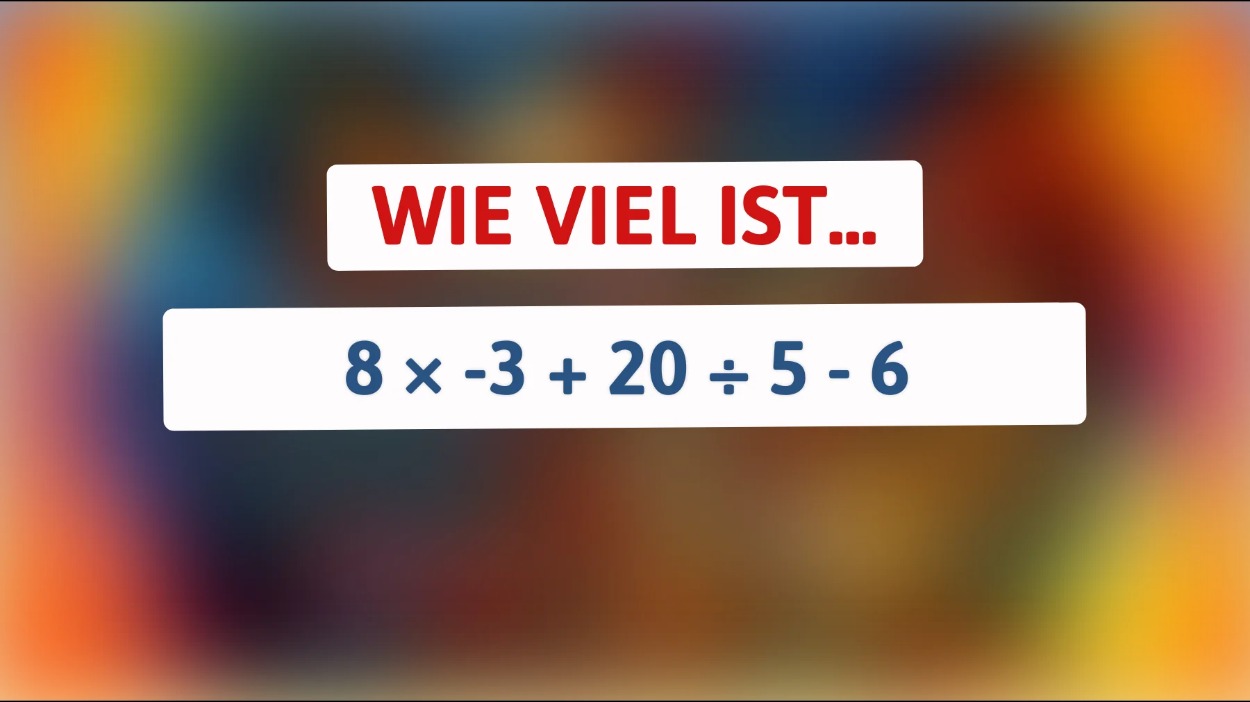 nur jemand mit wirklich klarem kopf schafft diese rechnung – schaffst du das ohne fehler?"
